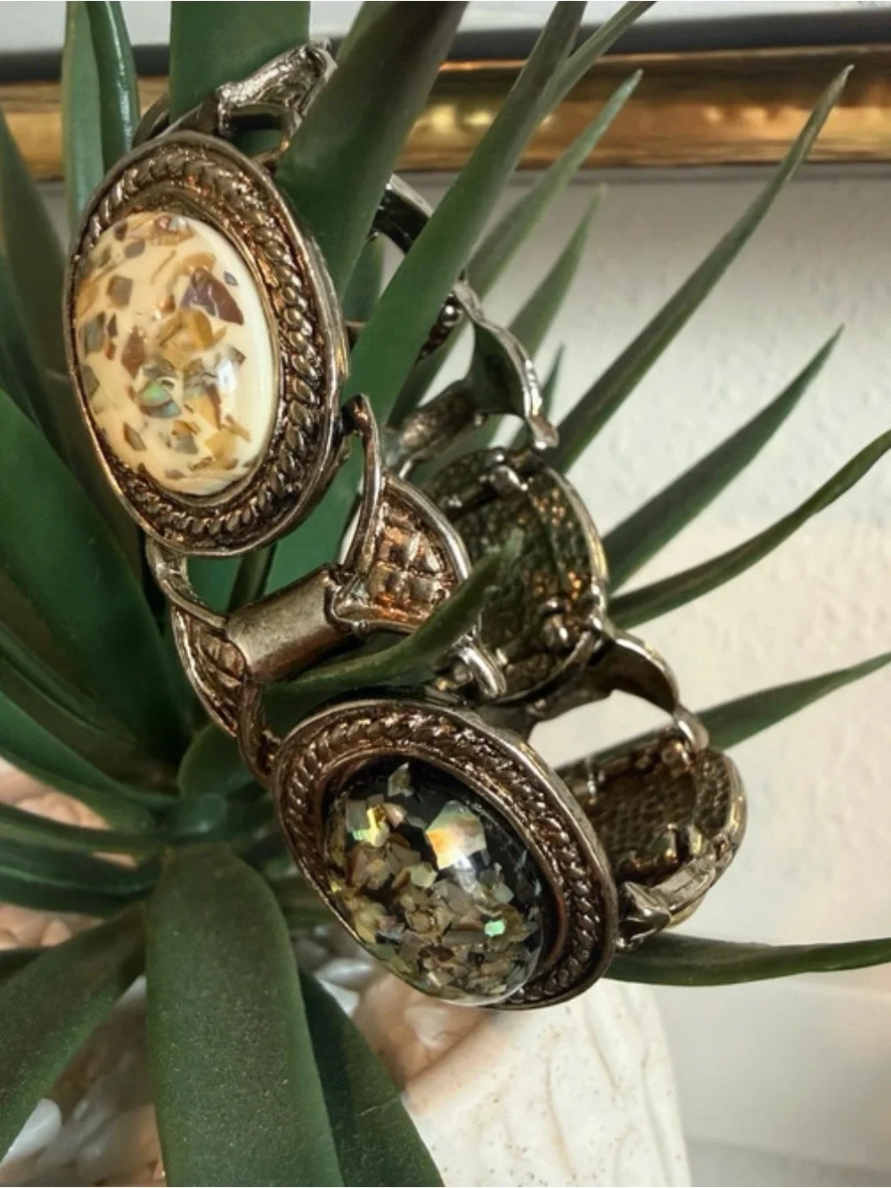 Vintage Cabochon Confetti Bracelet